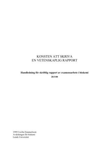 Att Skriva Rapport Ratt Kompetens