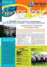Aujourd'hui le CCAS prend un nouveau virage - Saint-Seurin-sur-l'Isle