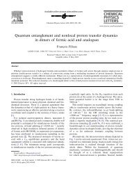 Quantum entanglement and nonlocal proton transfer dynamics in ...