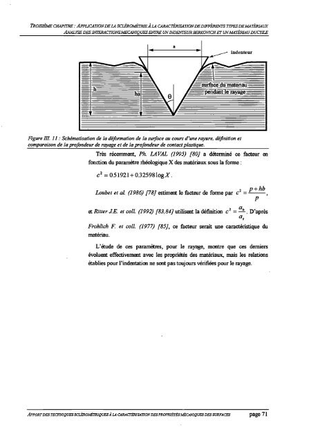 Apport des techniques sclérométriques à la caractérisation des ...