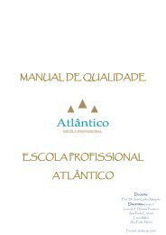 manual de qualidade escola profissional atlÃ¢ntico - Universidade da ...