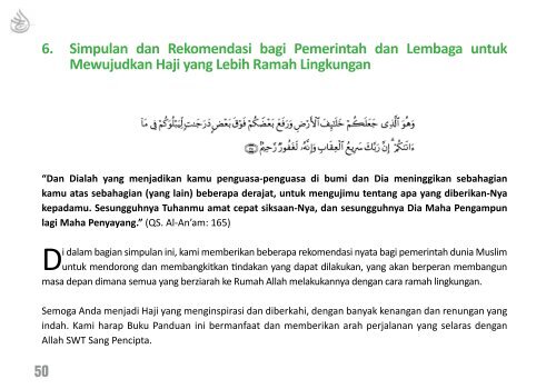 Haji Ramah Lingkungan - Alliance of Religions and Conservation