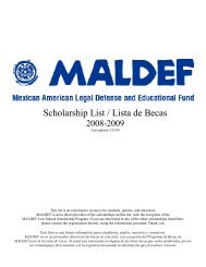 MALDEF Scholarships - William Perez, Ph.D.