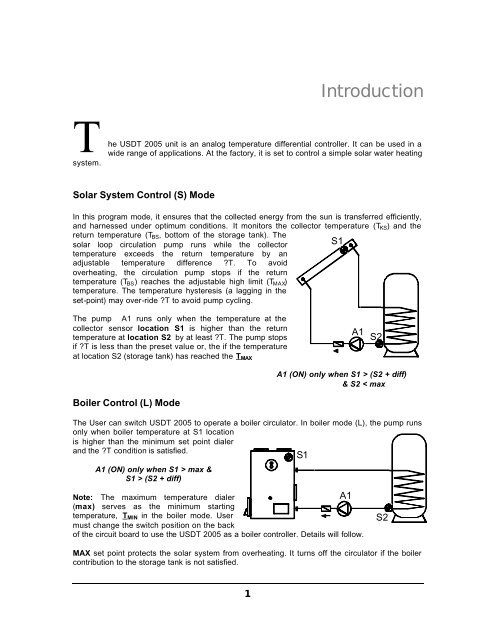 Analog Differential Controller - Thermomax Technologies