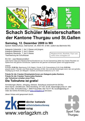 Schach SchÃ¼ler Meisterschaften der Kantone Thurgau und St ... - KMK