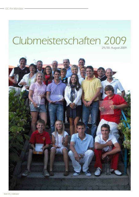 Club Magazin Ausgabe 2 2009 - Golfclub Mondsee