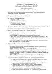 Questionario IV - Gerds - Universidade Tuiuti do Paraná