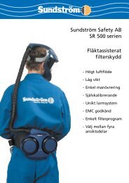 Sundström Safety AB SR 500 serien Fläktassisterat filterskydd