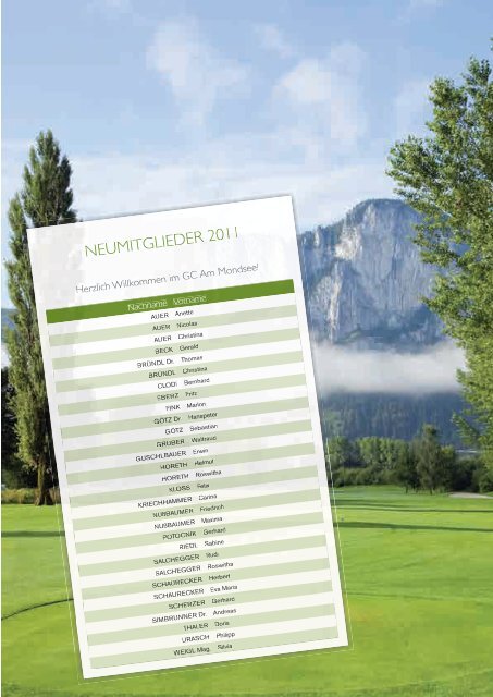 AB 2011 - Golfclub Mondsee