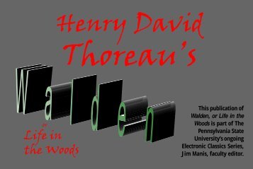Thoreau's - Penn State University