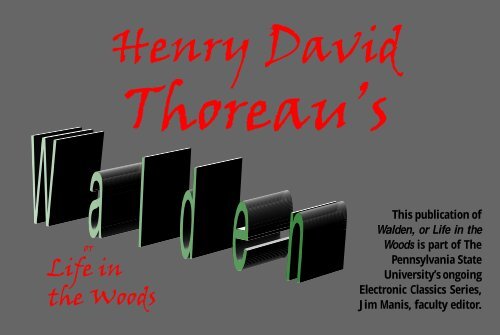 Thoreau's - Penn State University