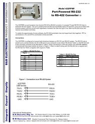 422PP9R - Datasheet - Port-Powered RS-232 to RS-422 Converter