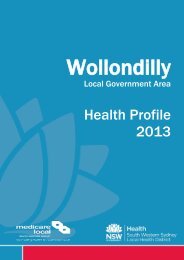 Wollondilly - South Western Sydney Local Health District - NSW ...