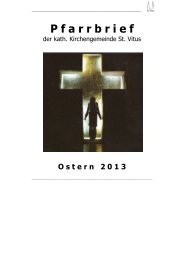 Pfarrbrief Ostern 2013 - Pastoraler Raum Hofheim-Kriftel