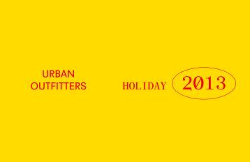 holiday gift preview 2013 - Urban Outfitters