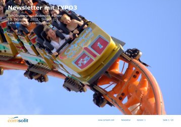 Newsletter mit TYPO3 - comsolit AG