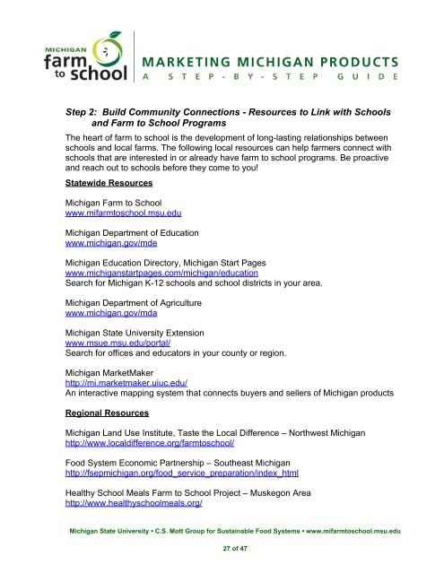 Marketing Michigan Products to Schools: A Step-By-Step Guide