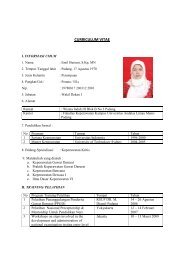 CURRICULUM VITAE - Fakultas Keperawatan Universitas Andalas