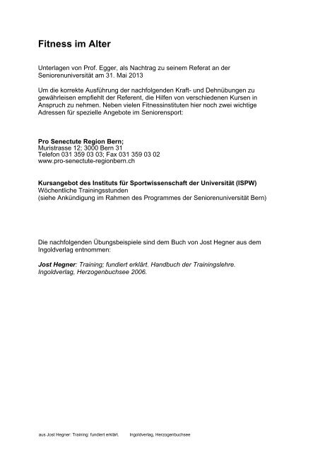 Karft- und Dehnübungen (pdf, 1.1 MB) - Senioren-Universität