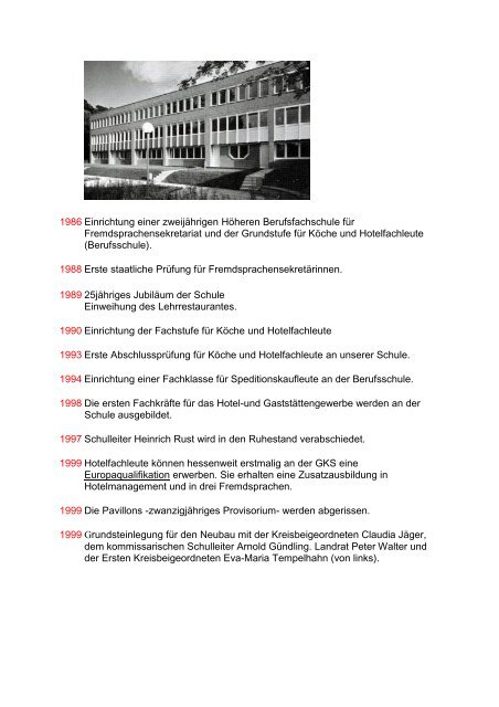 Schulgeschichte - Georg-Kerschensteiner-Schule