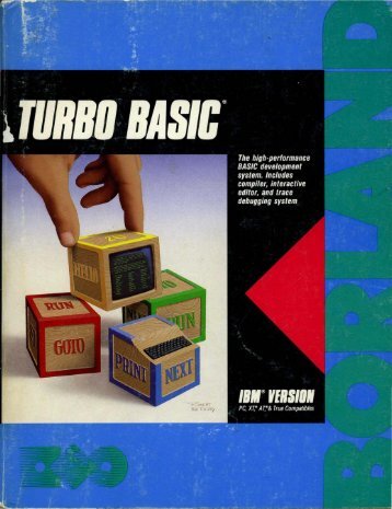 Borland turbo basic owners handbook 1987