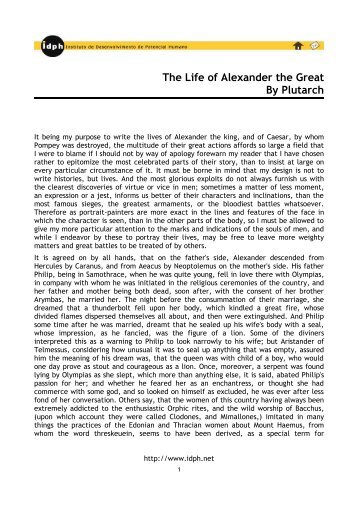 the life of alexander the great by plutarch the life of alexander the great by plutarch