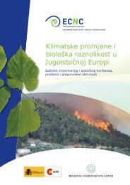 Klimatske promjene i bioloÅ¡ka raznolikost u JugoistoÄnoj ... - ECNC