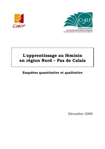 Apprentissage rapport final en ligne PDF - EgalitÃ© - MixitÃ©