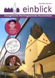 Evangelische Martinsgemeinde Heuchelheim - in der ...