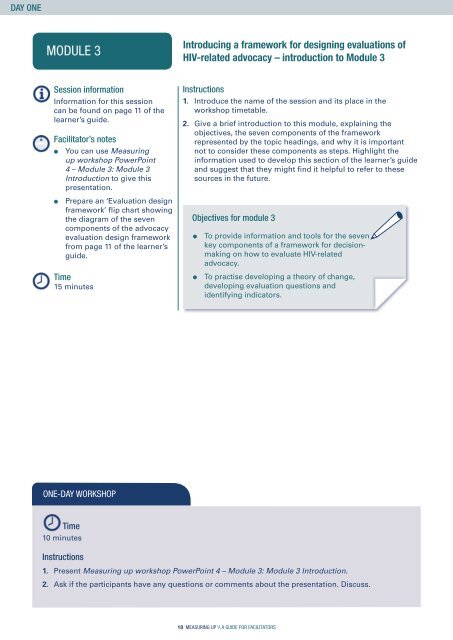 Measuring Up: Facilitators guide - Monitoring and Evaluation NEWS