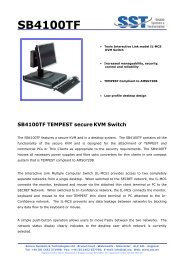 SB4100TF TEMPEST secure KVM Switch - SST