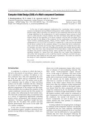 computer aided design (cad) of multicomponent condenser