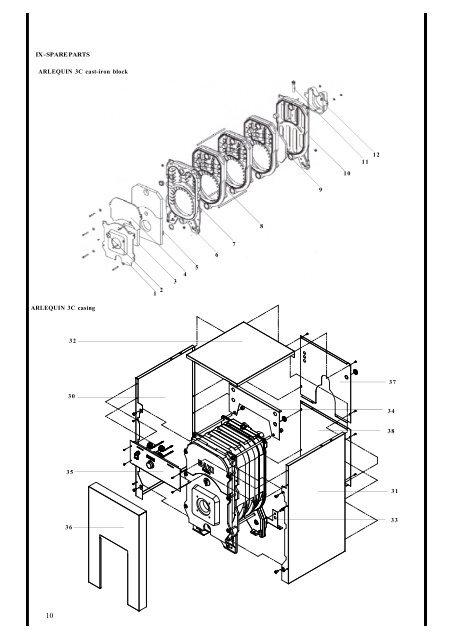 KALINA ARLEQUIN 3 C Cast iron boiler - klimatika