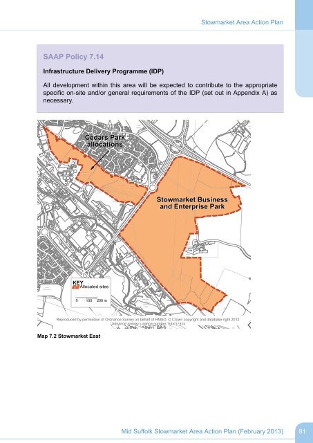 Adopted Stowmarket Area Action Plan - Mid Suffolk District Council