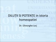 dilutii si potente - Dr. Gheorghe Jurj - Homeopatie