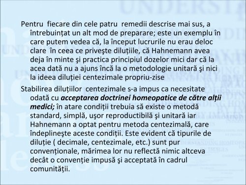 dilutii si potente - Dr. Gheorghe Jurj - Homeopatie