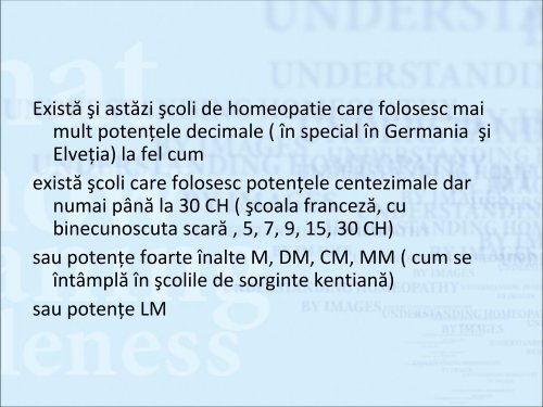 dilutii si potente - Dr. Gheorghe Jurj - Homeopatie