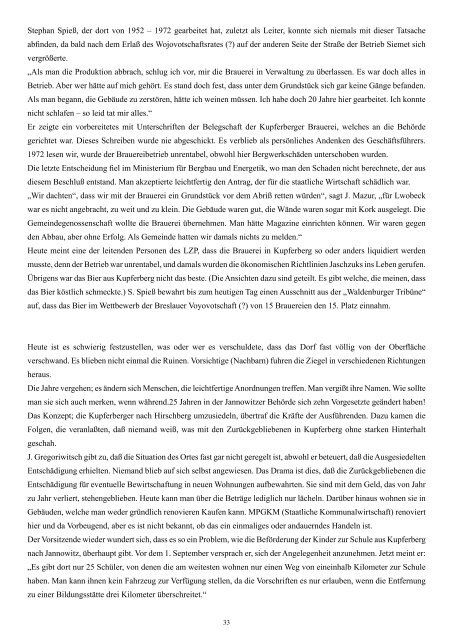 Vorwort zur Chronik über Kupferberg - Heinz Kornemann