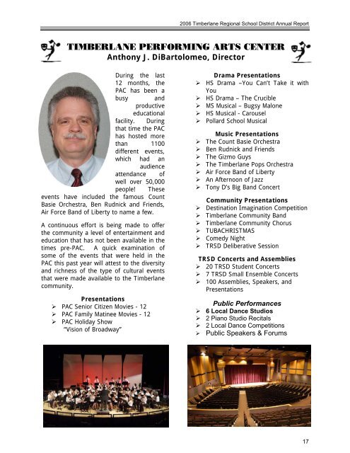 2006 Annual Report - Timberlane Regional School District