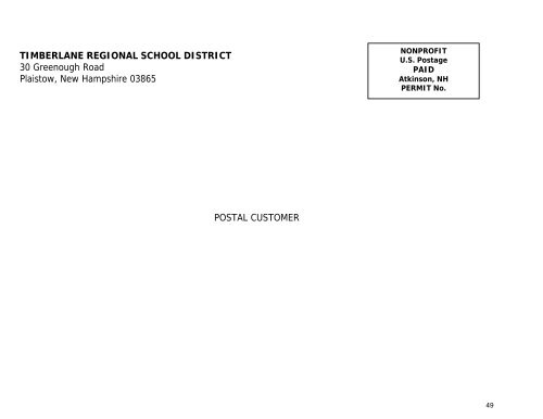 2006 Annual Report - Timberlane Regional School District