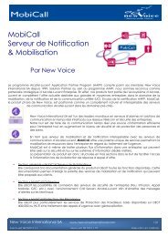 MobiCall Protection des personnes - New Voice International AG