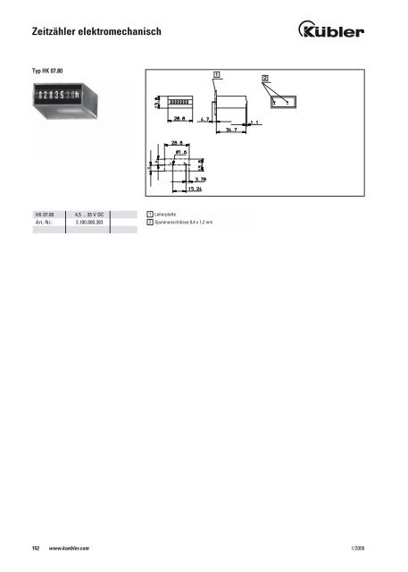 Anzeigezähler elektromechanisch - alles4bau.de