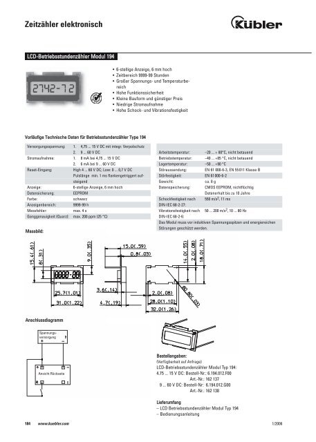 Anzeigezähler elektromechanisch - alles4bau.de