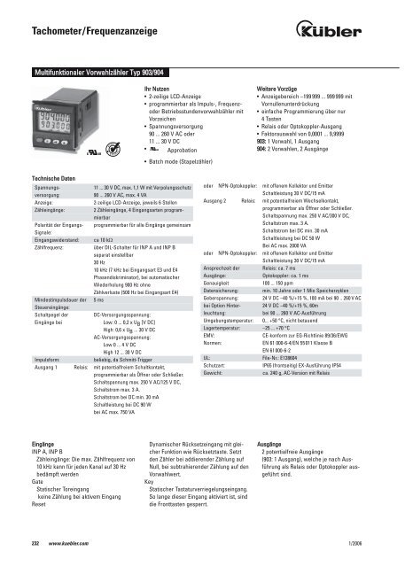 Anzeigezähler elektromechanisch - alles4bau.de