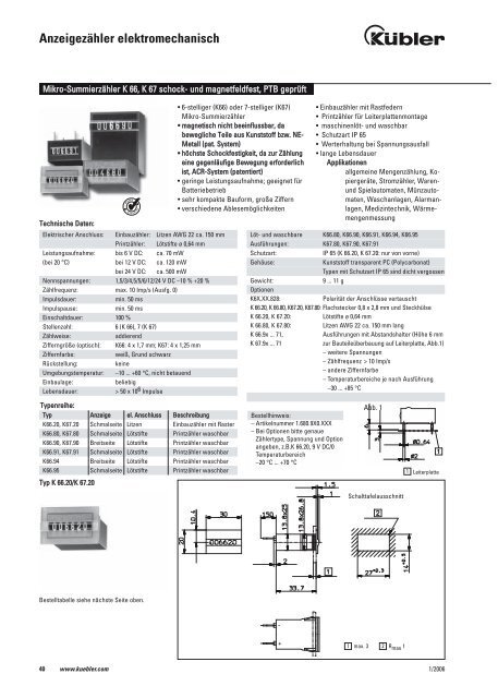 Anzeigezähler elektromechanisch - alles4bau.de