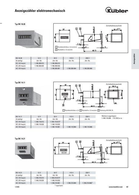 Anzeigezähler elektromechanisch - alles4bau.de