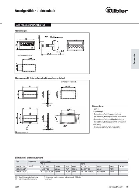 Anzeigezähler elektromechanisch - alles4bau.de