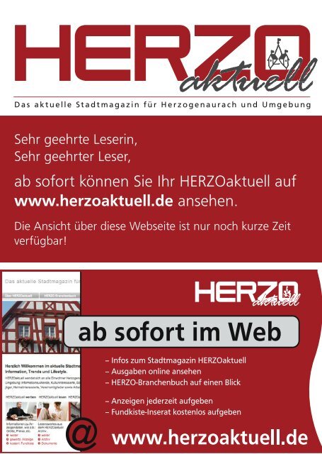 ab sofort im Web - HERZOiNFO.DE
