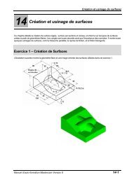 Création de Surfaces - Mastercam-France