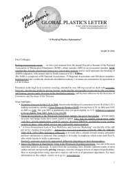Mel Ettenson's - The Global Plastics Letter